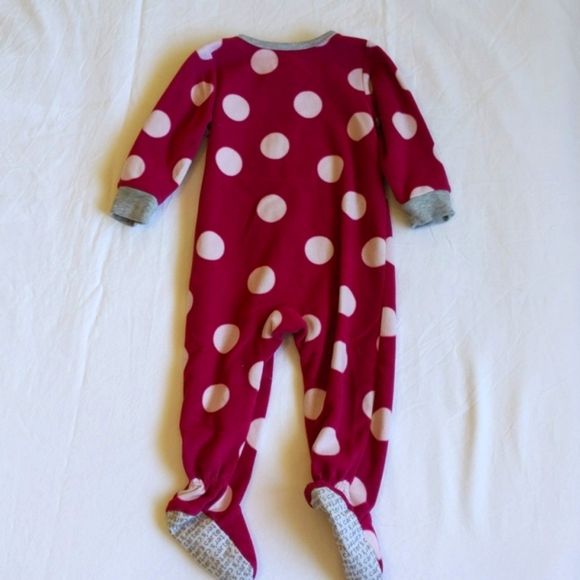 carter's 3-pack fleece zipper footie sleeper pajamas bundle 12 months baby girl - Picture 10 of 10